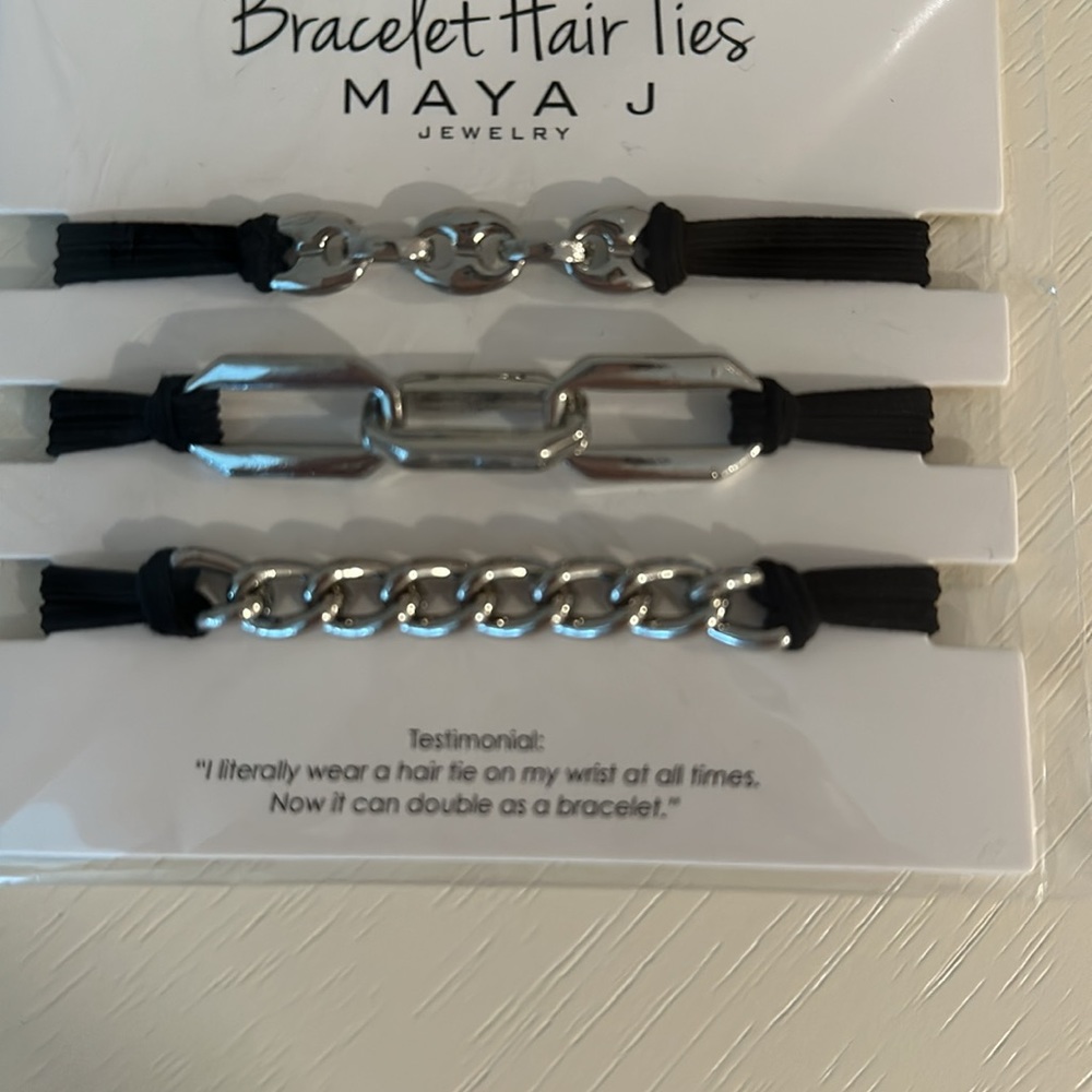 NIP Maya J Bracelet Hair Ties